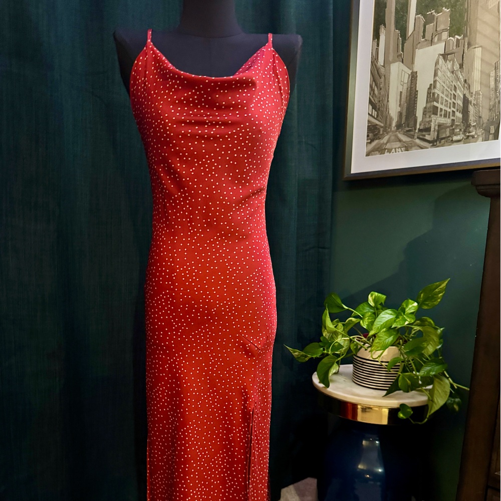 Sexy Red Midi Dress